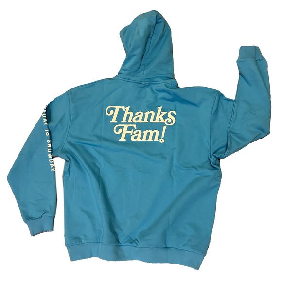 Snowday "Thanks Fam" Hoodie - Blue - NWT - size XXL - Picture 2 of 4